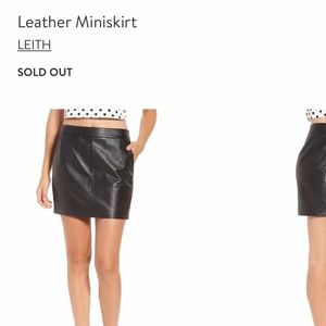Leather Miniskirt
